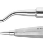 Curved apexo elevator